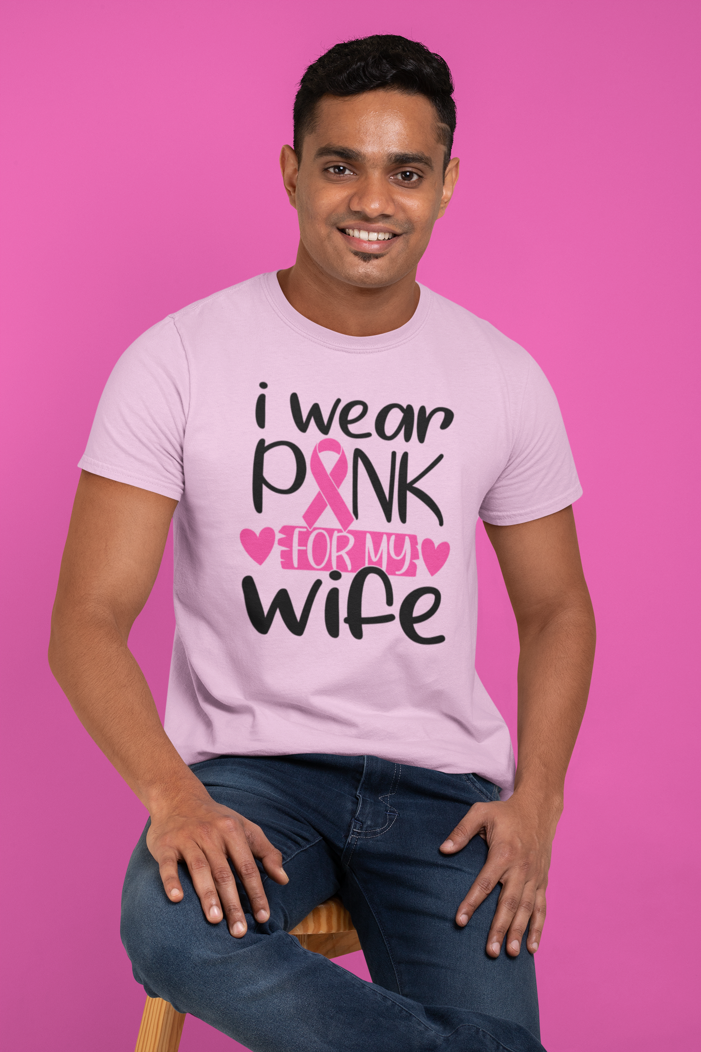 Breast Cancer Awareness Wear Pink For Wife Unisex Shirt