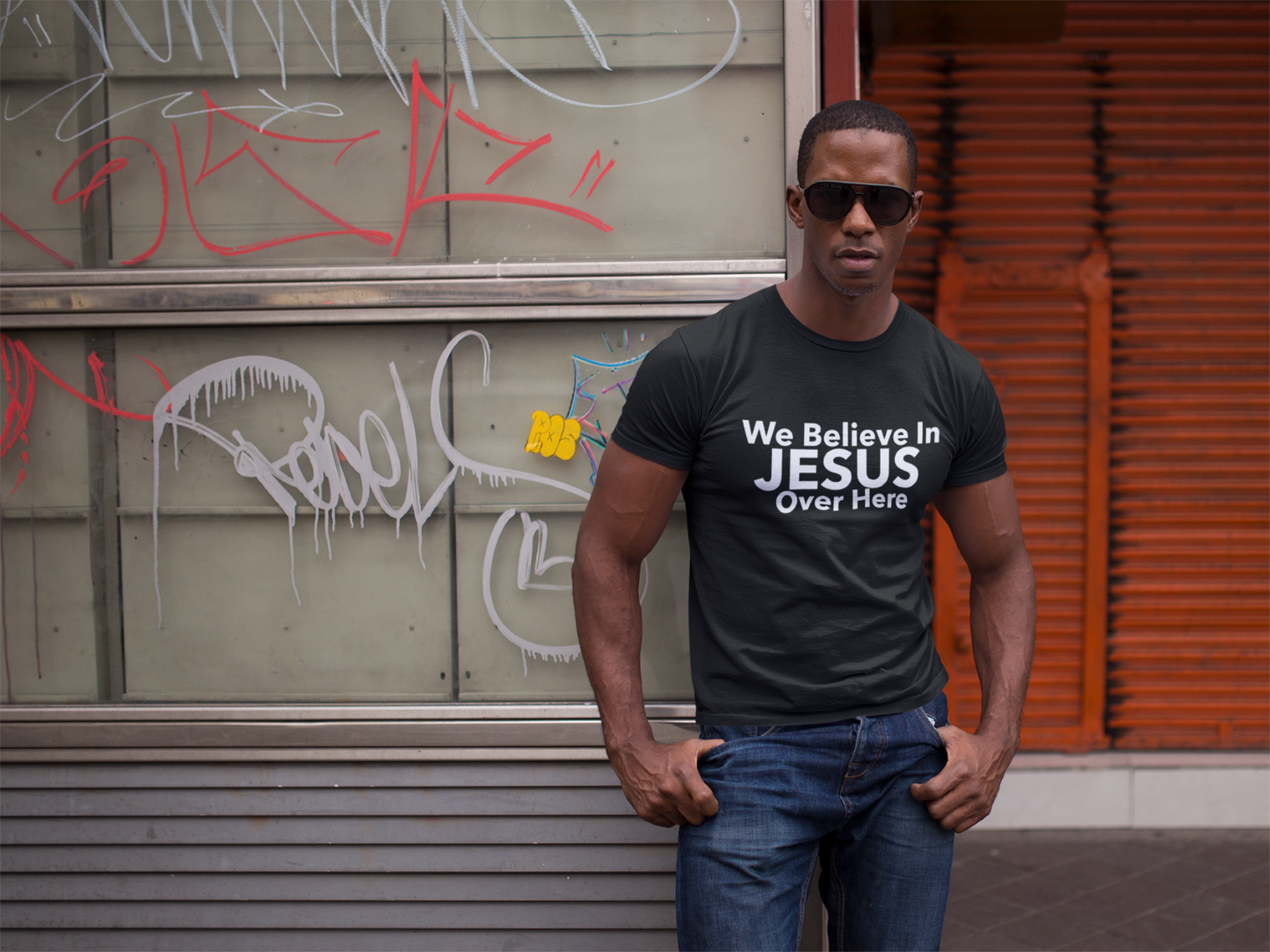 We Believe In Jesus Tee-White Font