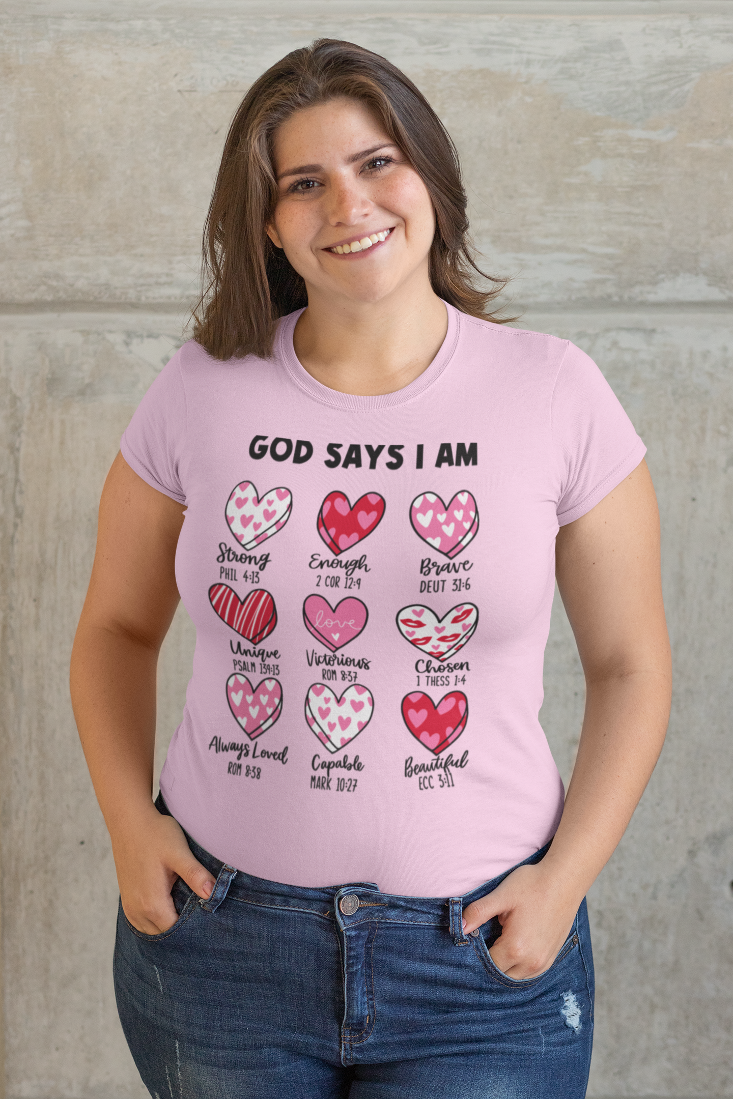 God Says I Am Heart Shirt