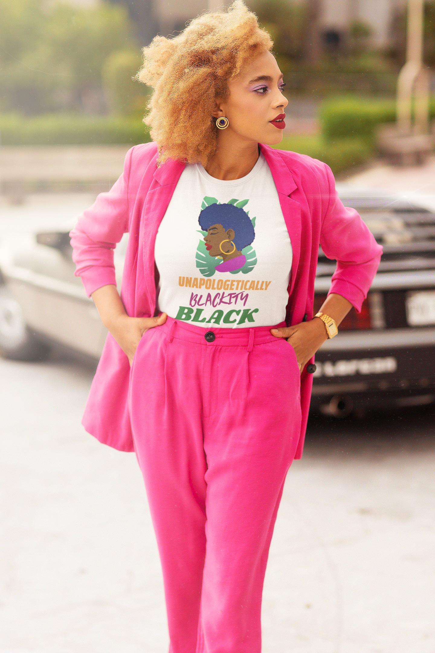 Unapologetically Blackity Black Women's Black Pride Shirt