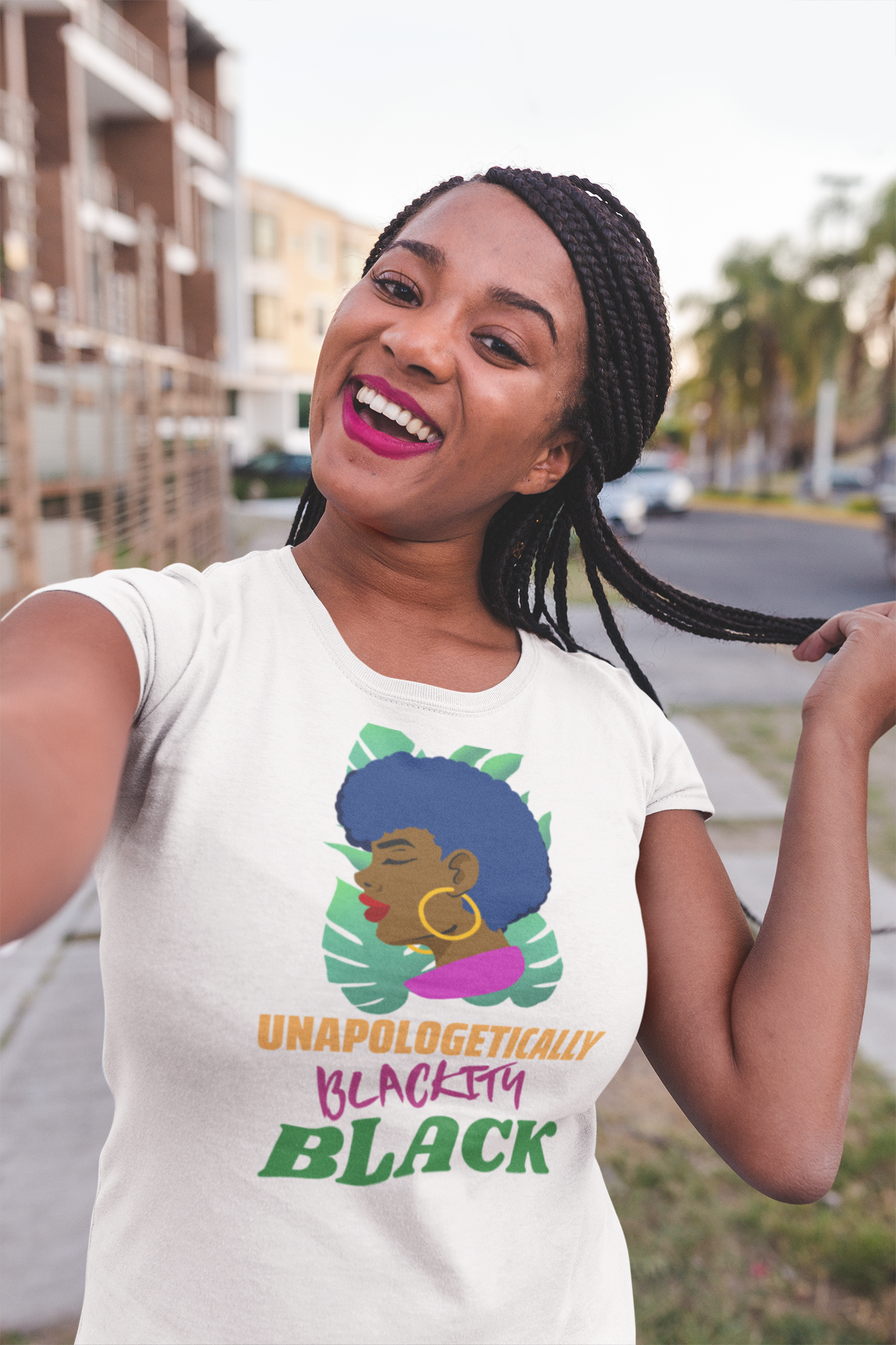 Unapologetically Blackity Black Women's Black Pride Shirt