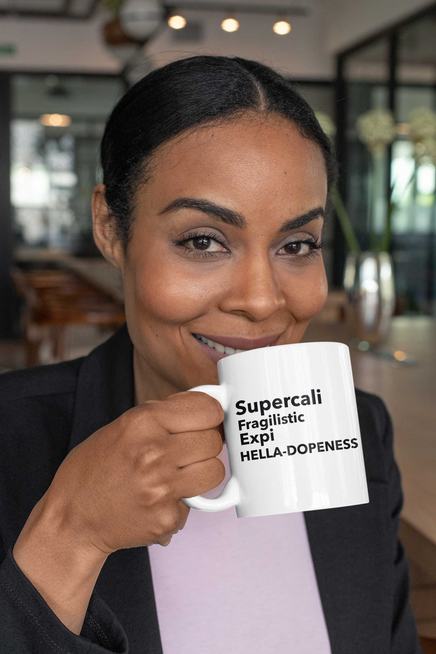 Super Hella Dopeness Mug- Hot PinkCaptioned 2 A Tee