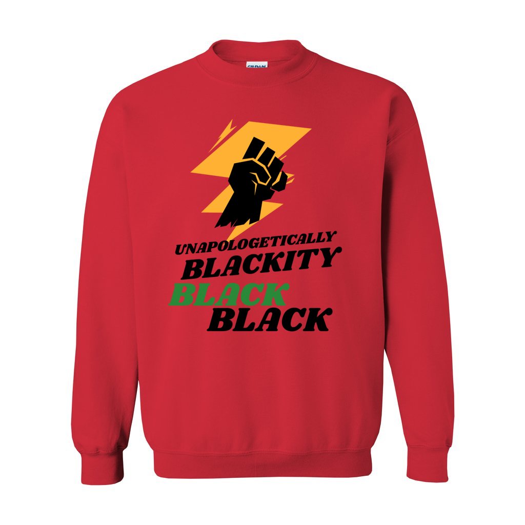 Blackity Black Unisex Crewneck Sweatshirt Red     Blackity Black Unisex Crewneck Sweatshirt Red