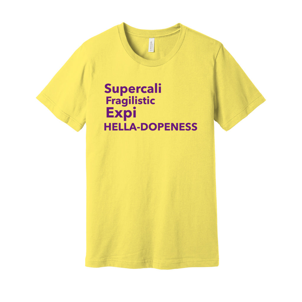 Super Hella Dopeness Tee-Purple FontCaptioned 2 A Tee