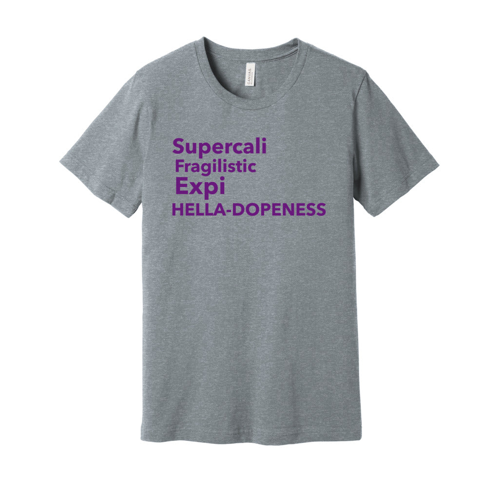 Super Hella Dopeness Tee-Purple FontCaptioned 2 A Tee