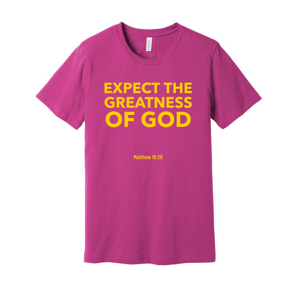 Greatness Shirt- Yellow Letters            Greatness Shirt- Yellow Letters