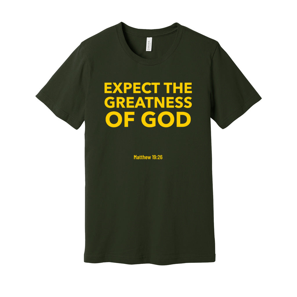 Greatness Shirt- Yellow Letters     Greatness Shirt- Yellow Letters