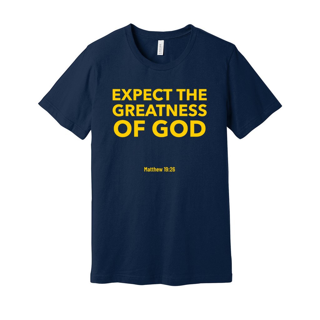 Greatness Shirt- Yellow Letters          Greatness Shirt- Yellow Letters