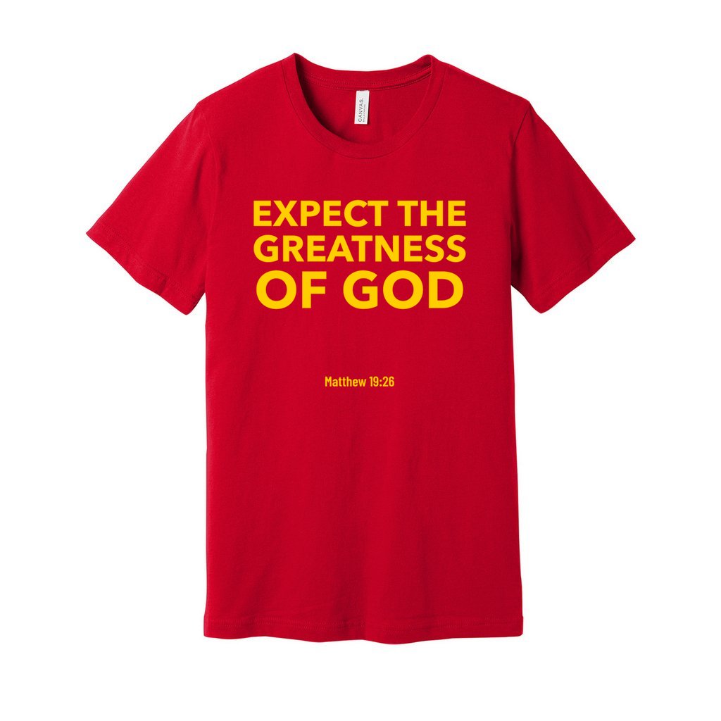 Greatness Shirt- Yellow Letters   Greatness Shirt- Yellow Letters