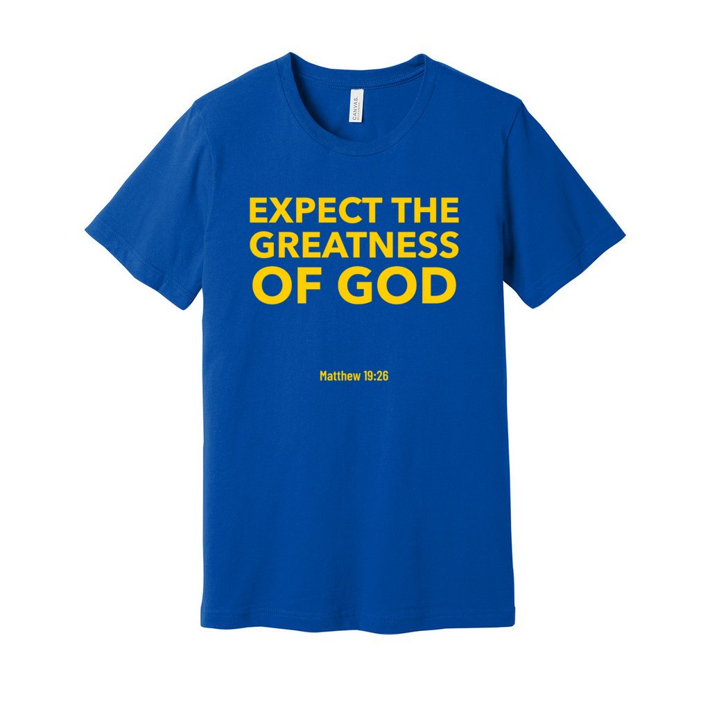 Greatness Shirt- Yellow Letters   Greatness Shirt- Yellow Letters