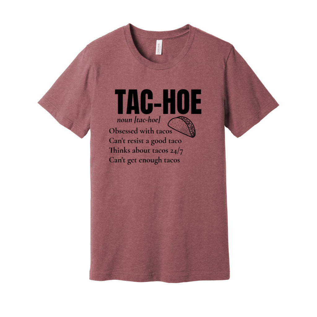 TAC-HOE SHIRT-Black FontCaptioned 2 A Tee