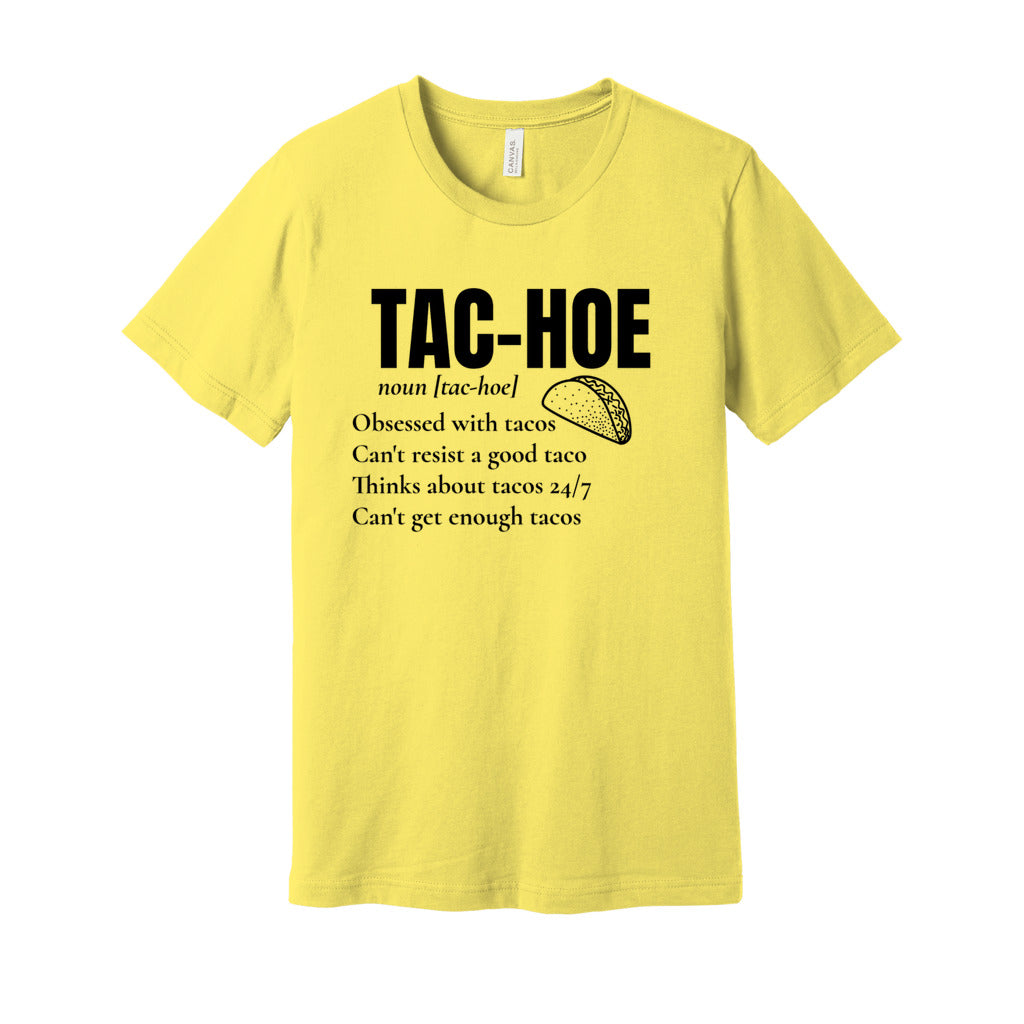 TAC-HOE SHIRT-Black FontCaptioned 2 A Tee