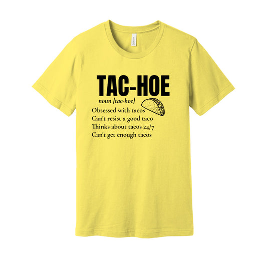 TAC-HOE SHIRT-Black FontCaptioned 2 A Tee