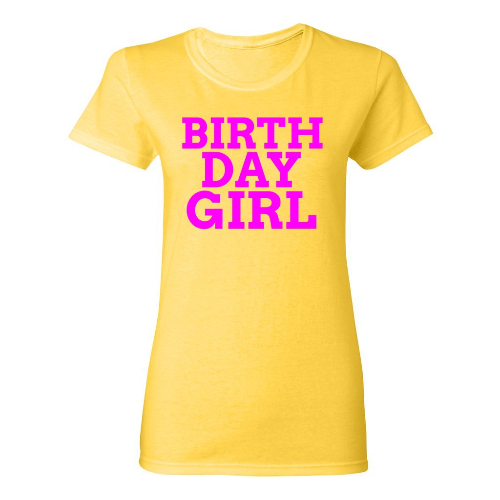 Women's Birthday Girl Shirt-Bright Magenta FontCaptioned 2 A Tee