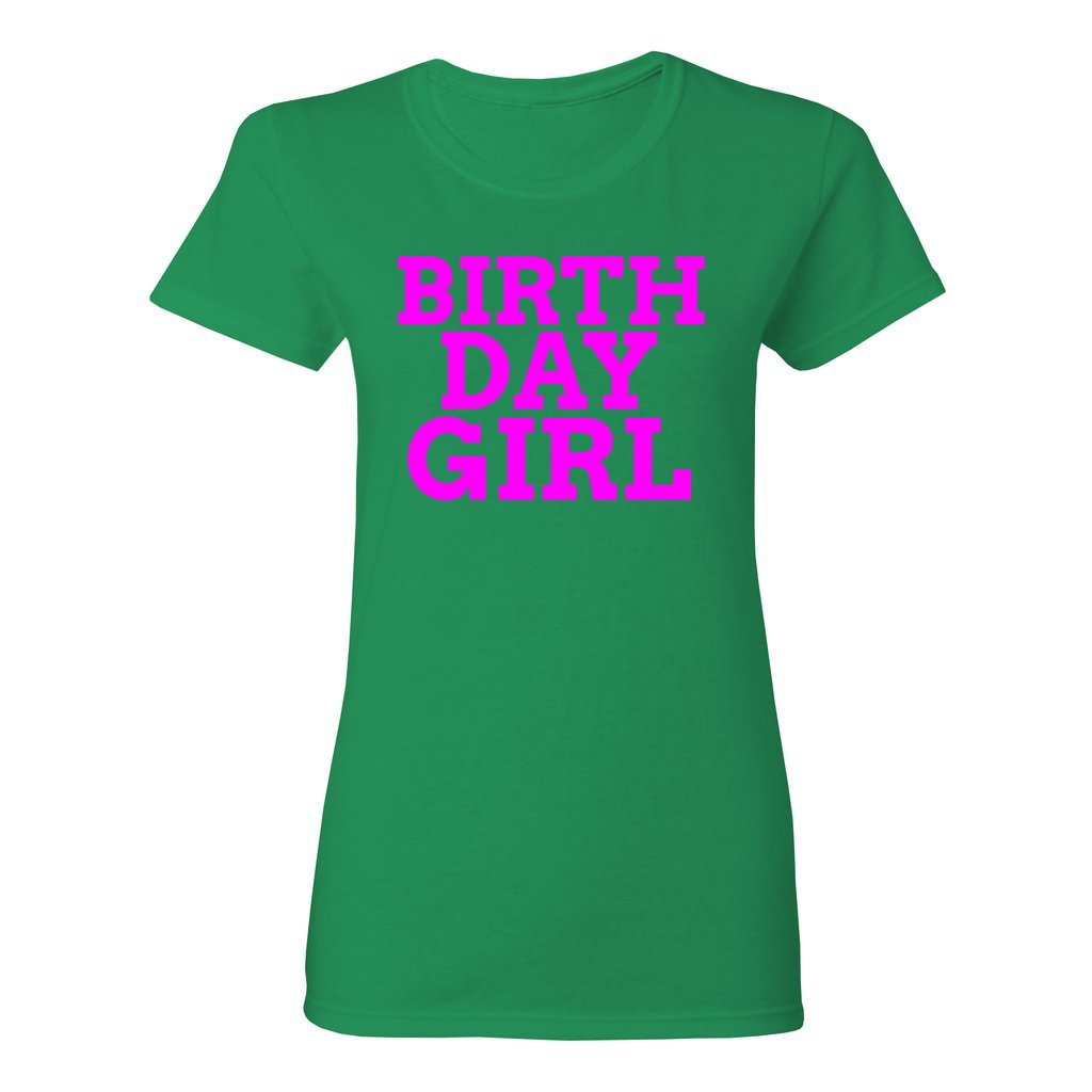 Women's Birthday Girl Shirt-Bright Magenta FontCaptioned 2 A Tee