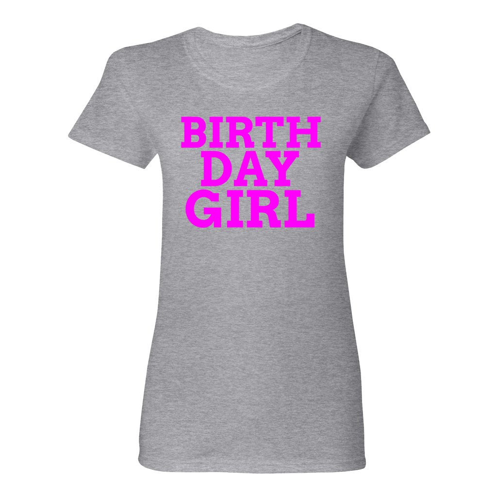 Women's Birthday Girl Shirt-Bright Magenta FontCaptioned 2 A Tee