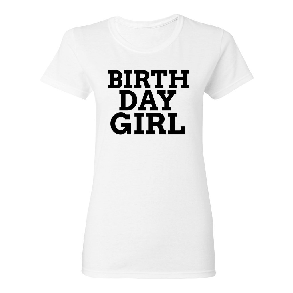 WOMEN'S BIRTHDAY GIRL SHIRT-Black FontCaptioned 2 A Tee