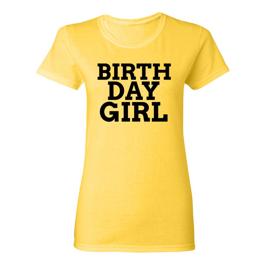 WOMEN'S BIRTHDAY GIRL SHIRT-Black FontCaptioned 2 A Tee