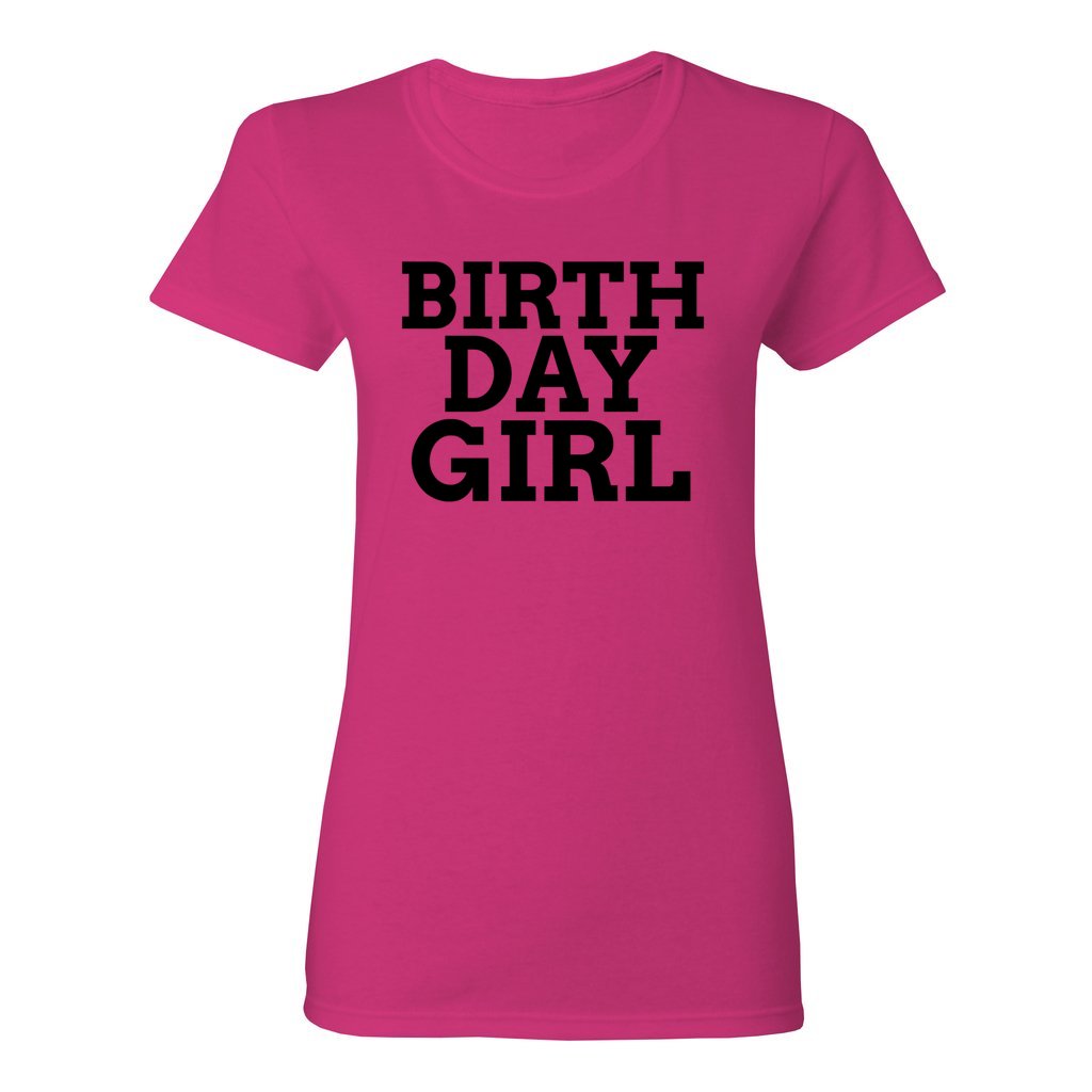 WOMEN'S BIRTHDAY GIRL SHIRT-Black FontCaptioned 2 A Tee