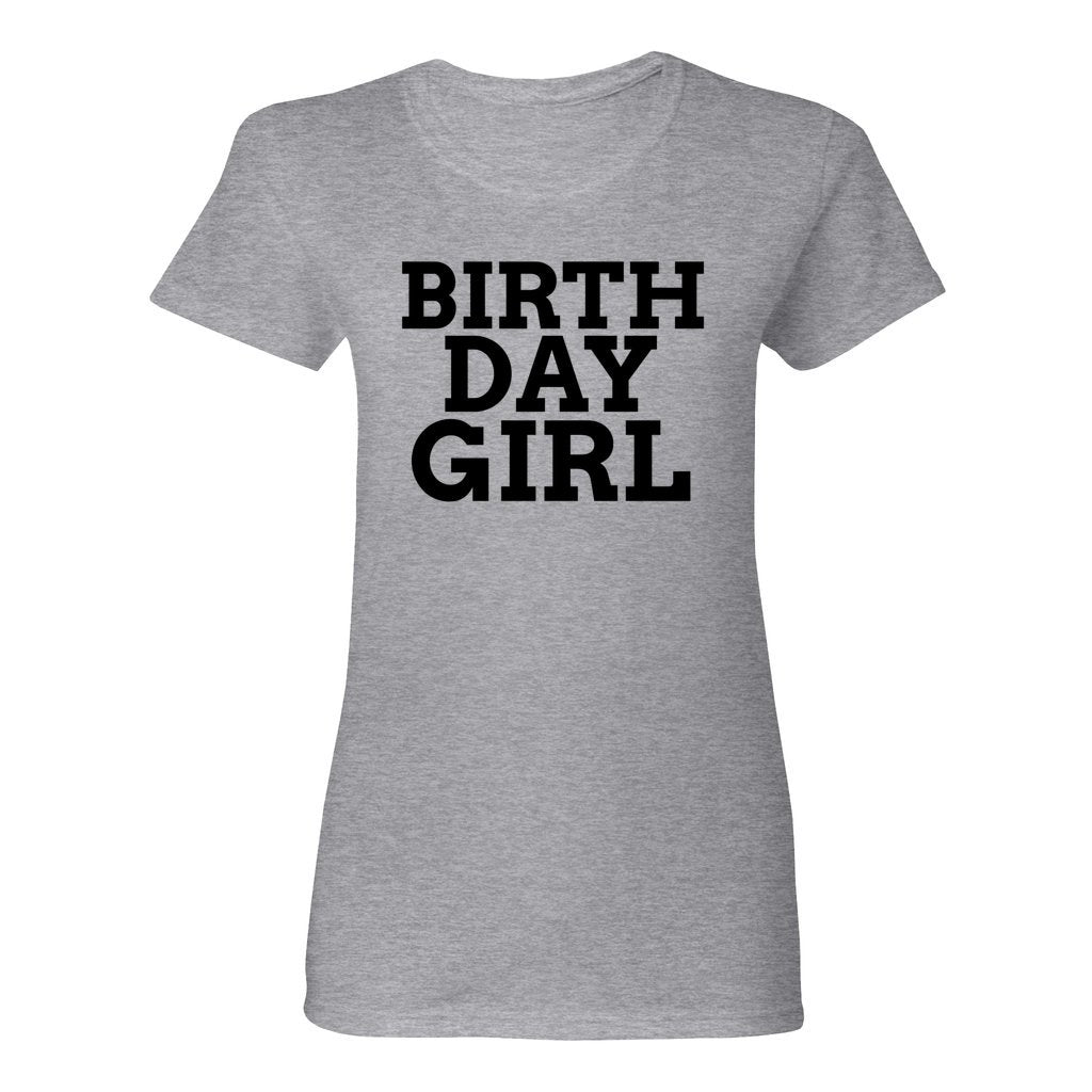 WOMEN'S BIRTHDAY GIRL SHIRT-Black FontCaptioned 2 A Tee