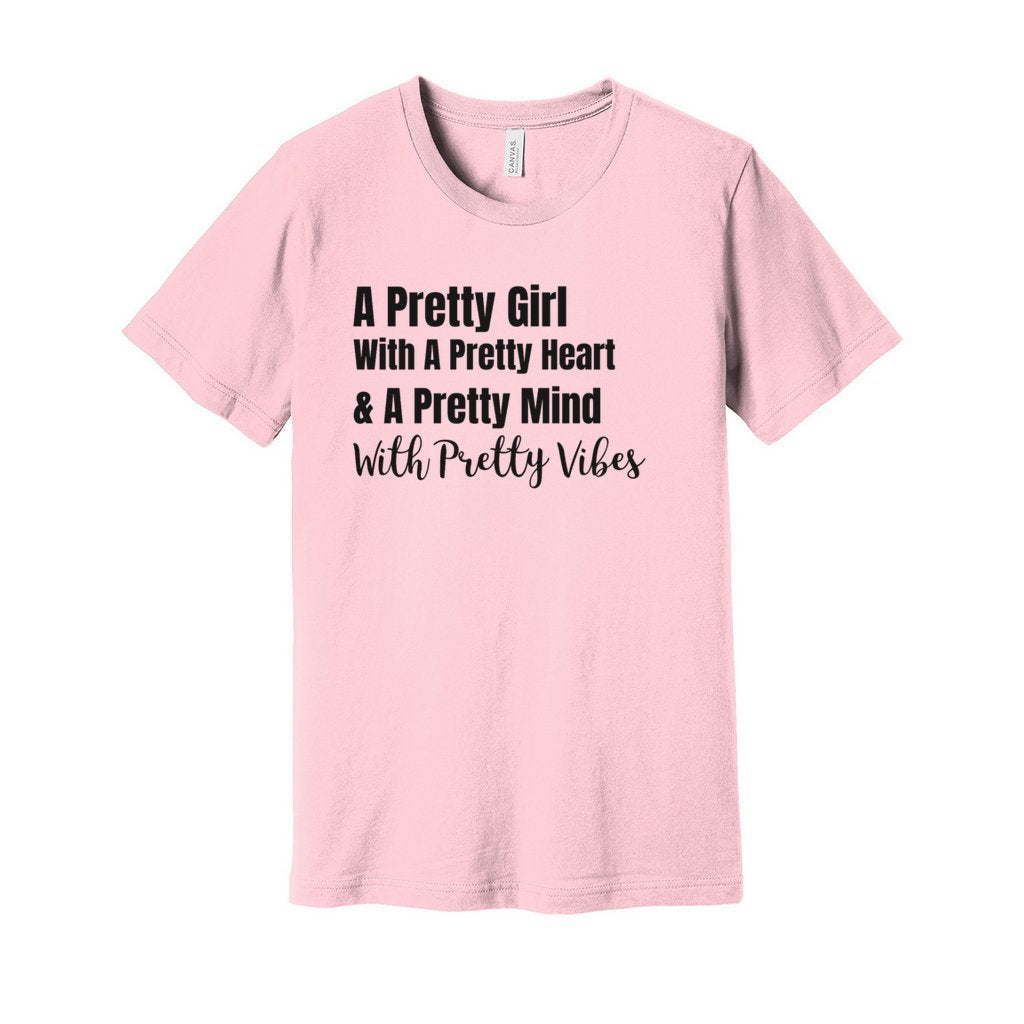 PRETTY GIRL TEE- BLACK FONTCaptioned 2 A Tee