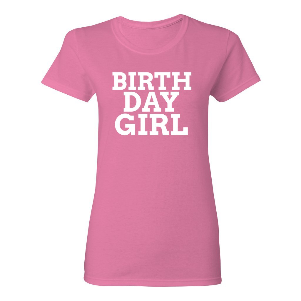 WOMEN'S BIRTHDAY GIRL SHIRT-White FontCaptioned 2 A Tee