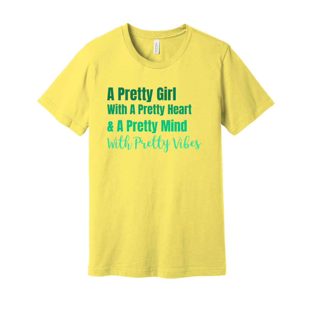 PRETTY GIRL TEE -Green OmbreCaptioned 2 A Tee