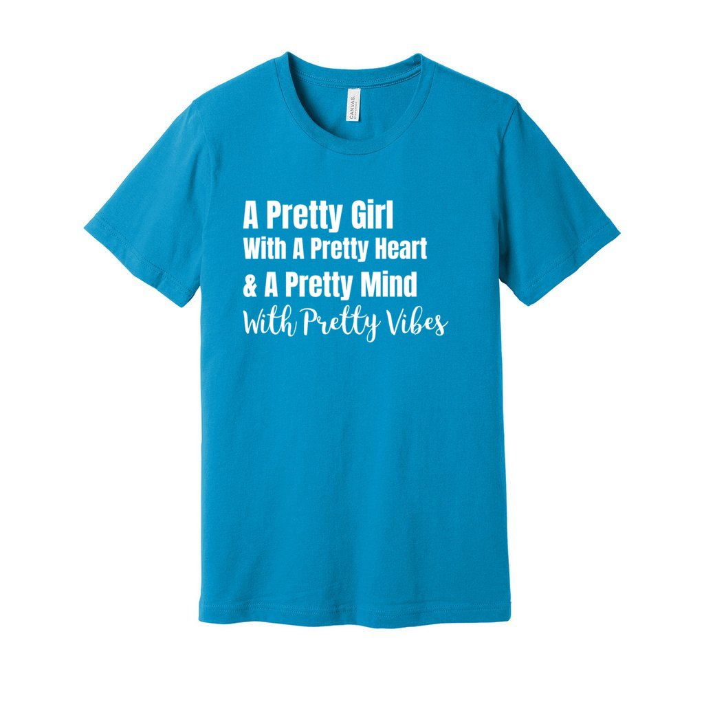 PRETTY GIRL TEE - WHITE FONTCaptioned 2 A Tee