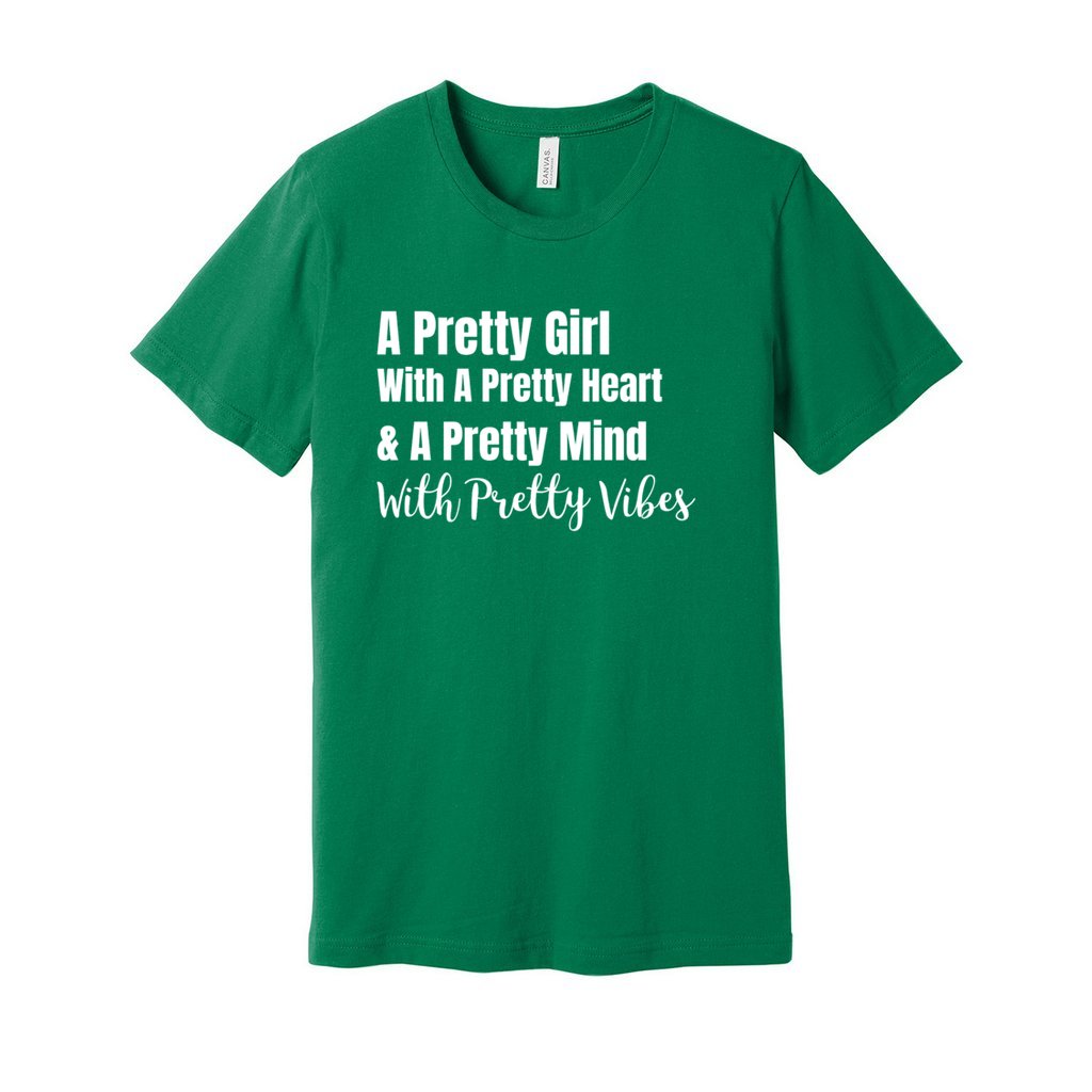 PRETTY GIRL TEE - WHITE FONTCaptioned 2 A Tee