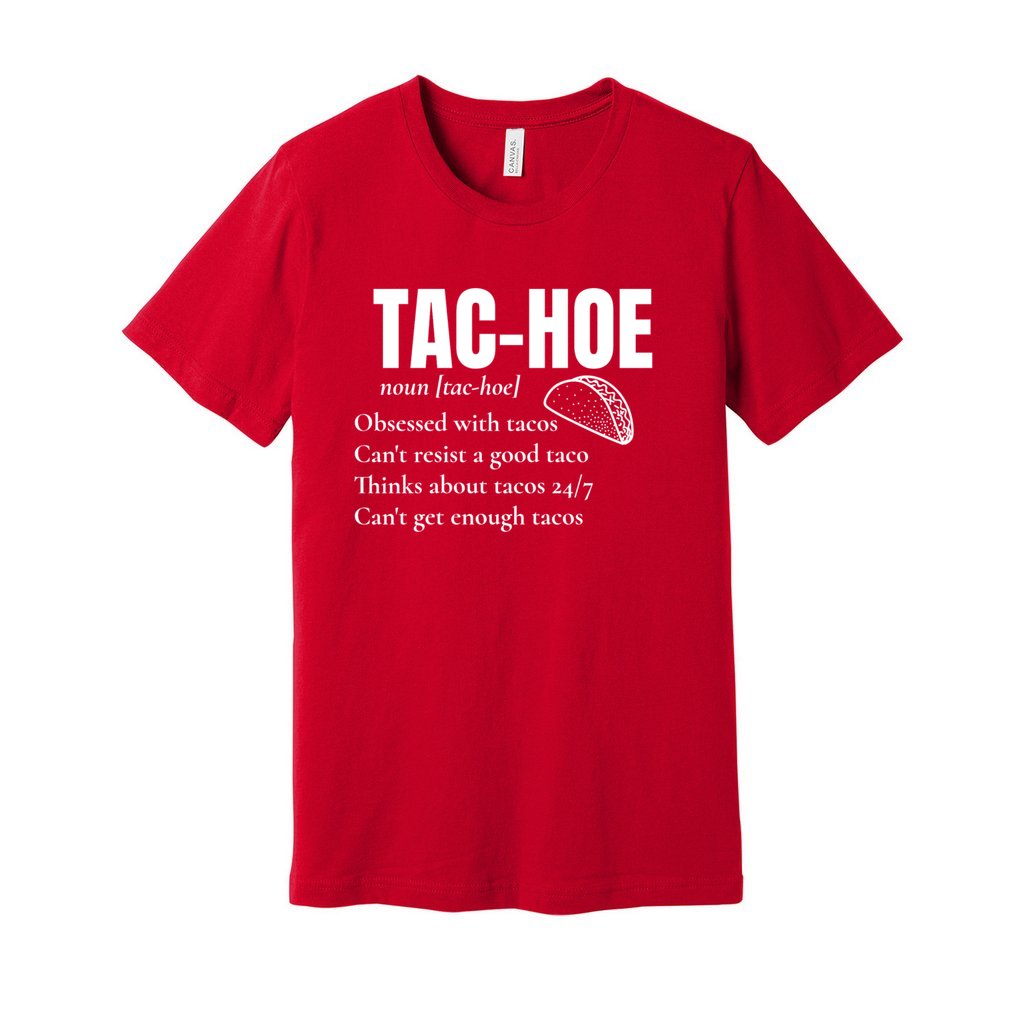 TAC-HOE SHIRT-White FontCaptioned 2 A Tee