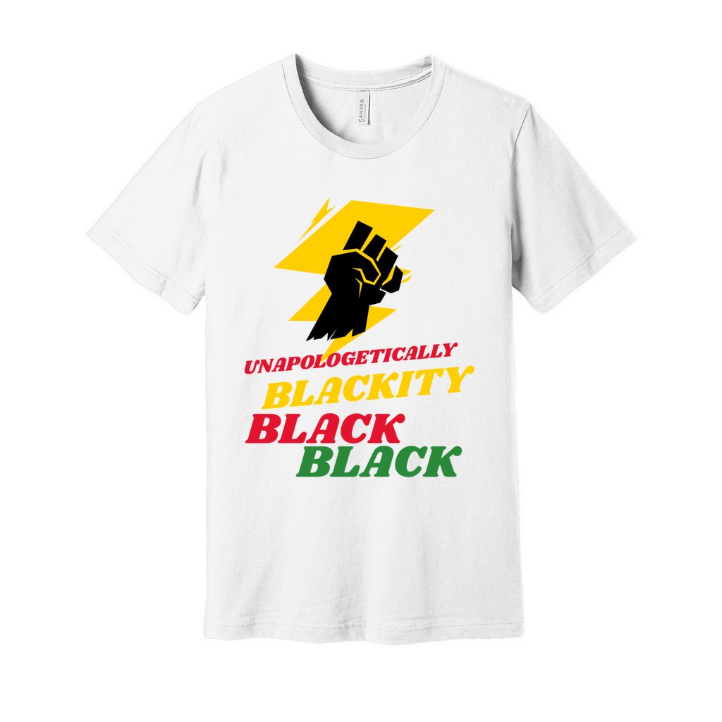 Blackity Black Unisex Jersey Tee- Black   Blackity Black Unisex Jersey Tee- Black