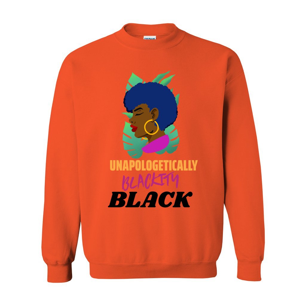 Ladies Blackity Afro Crewneck Sweatshirt   Ladies Blackity Afro Crewneck Sweatshirt