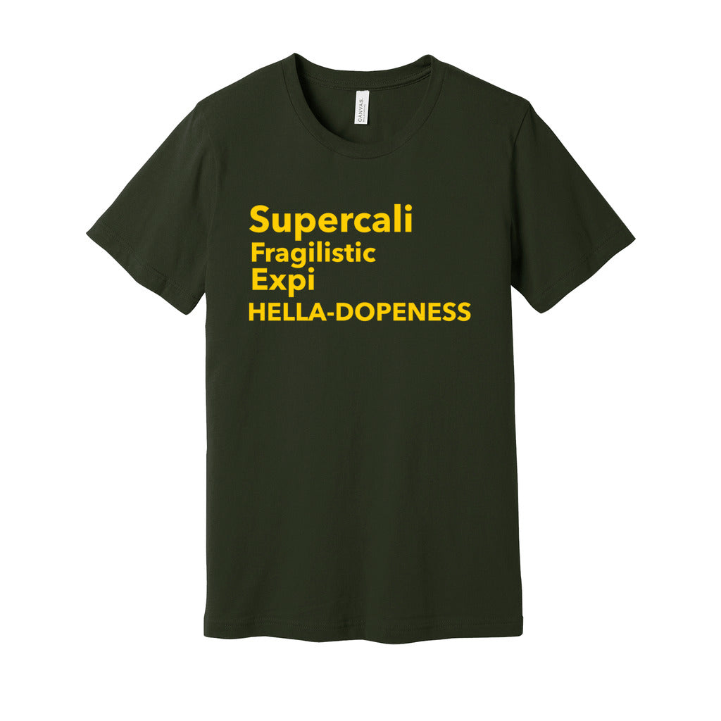 Super Hella Dopeness Tee-Yellow FontCaptioned 2 A Tee