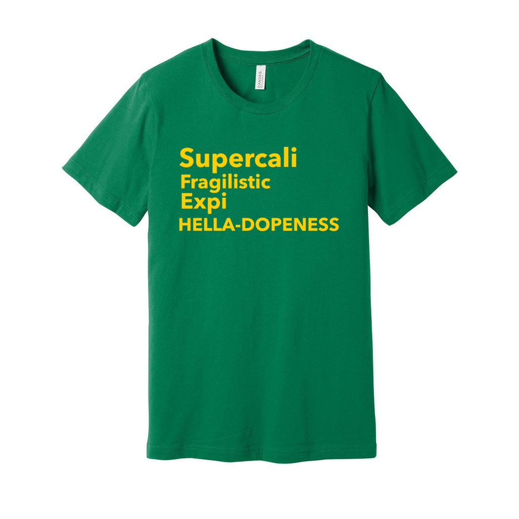 Super Hella Dopeness Tee-Yellow FontCaptioned 2 A Tee