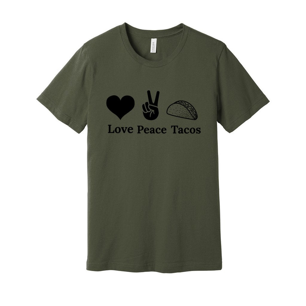 Love Peace Tacos ShirtCaptioned 2 A Tee