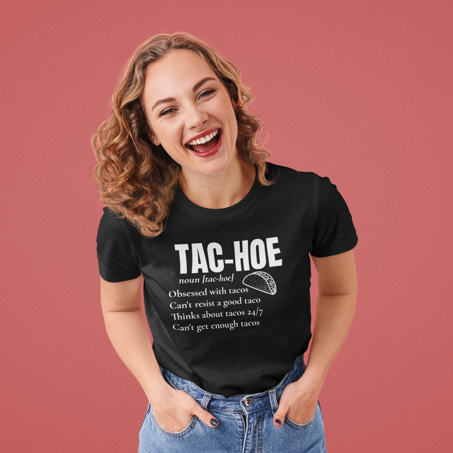 TAC-HOE SHIRT-White FontCaptioned 2 A Tee