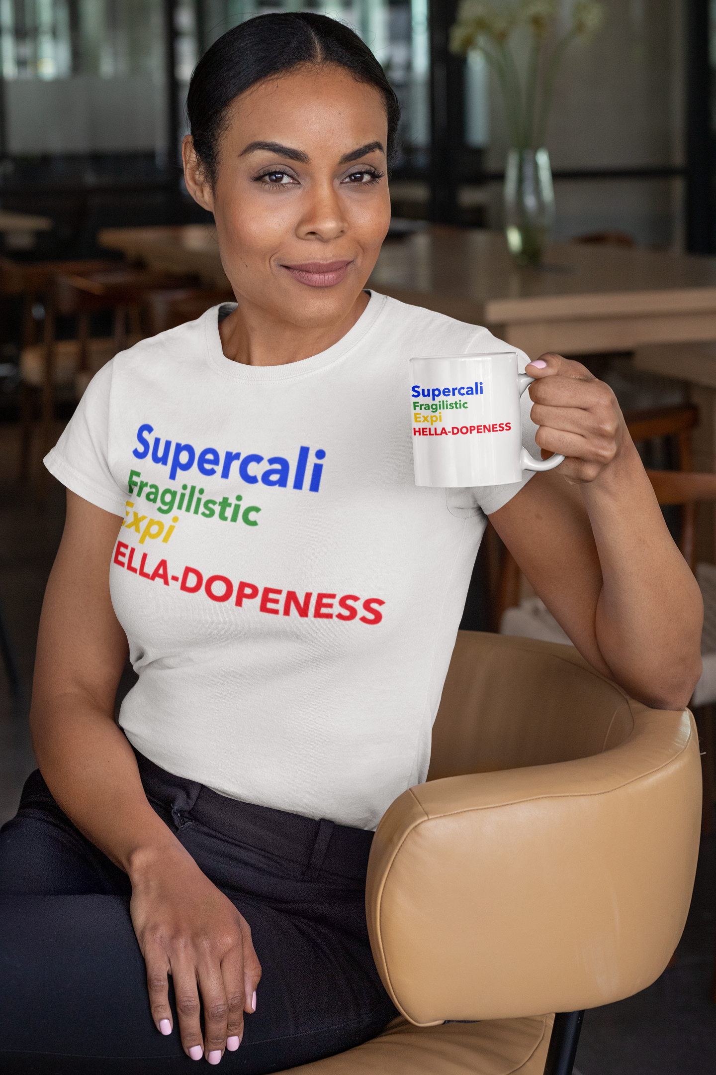 Super Hella Dopeness Tee-Yellow FontCaptioned 2 A Tee