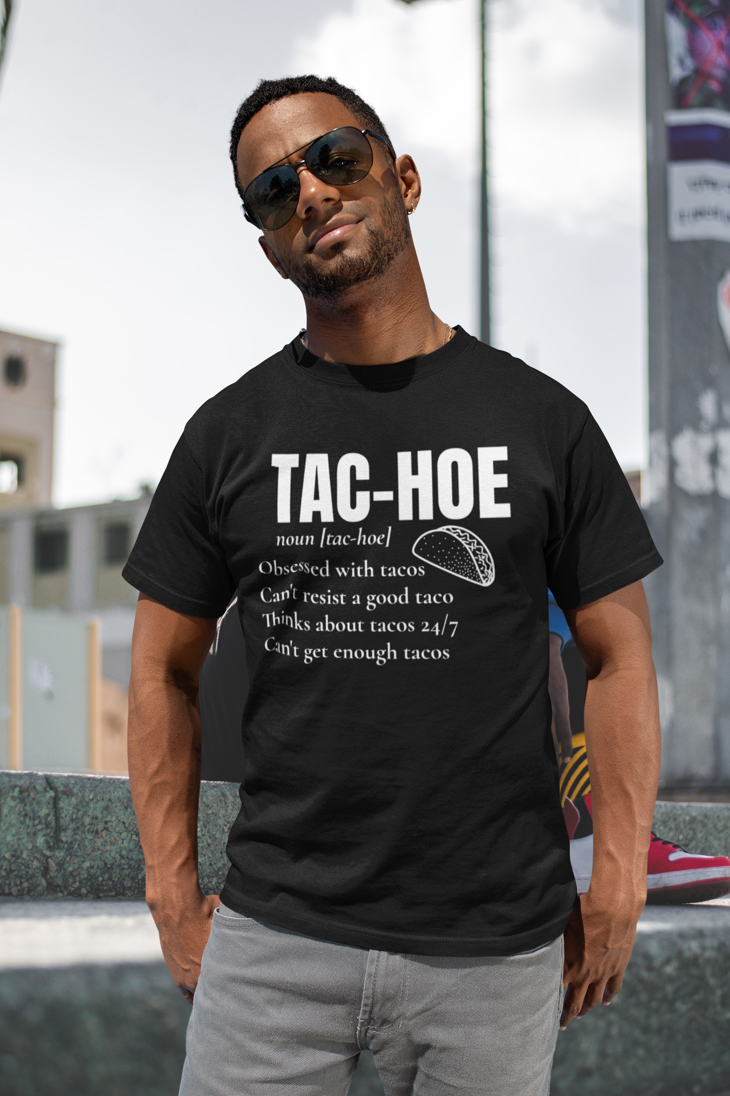 TAC-HOE SHIRT-White FontCaptioned 2 A Tee